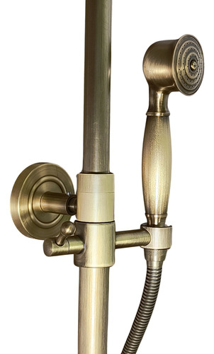 Chuveiro Ducha Banheira C/ Misturador Bronze Antigo Q / Frio