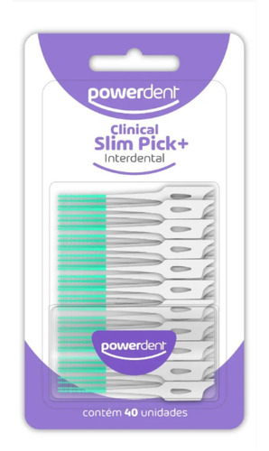 Clinical Slim 40un C/ Estojo Escova Interdental Powerdent