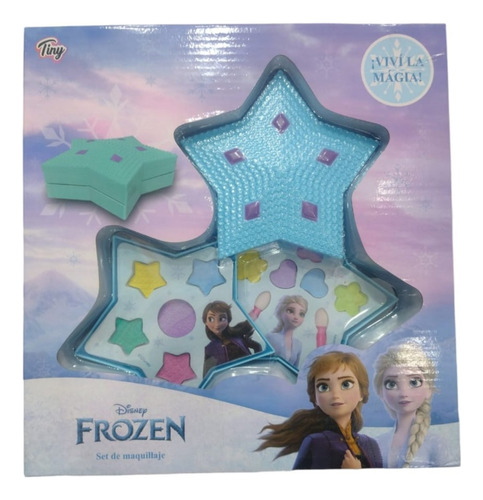 Maquillaje Infantil Frozen Estrella X 2 Divisiones En Caja