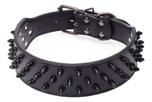 Avenpets Collar De Bulldog Americano De Cuero Elegante Adorn