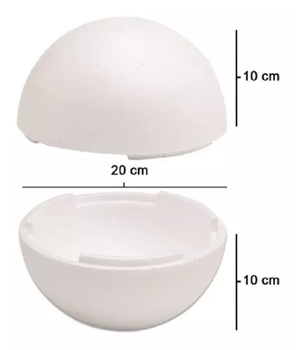 boule polystyrène 20 cm, 200mm