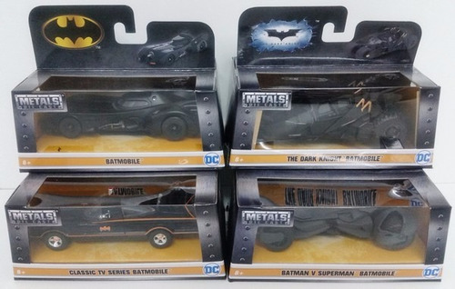 Batimovil De Metal 1:32 + Figura  Serie Die Cast  Eftvo 480