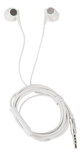 Audifonos Lenovo Auriculares Manos Libres Cable Color Blanco