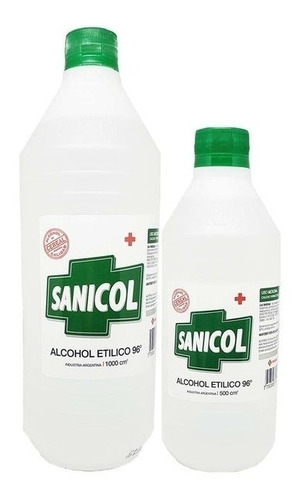 Alcohol De Cereal 96° Sanicol 1000 Ml Pack X 12