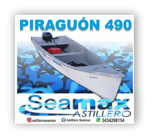 Max 490 Súper Piraguón Precio Bote No Matriculable Sin Motor