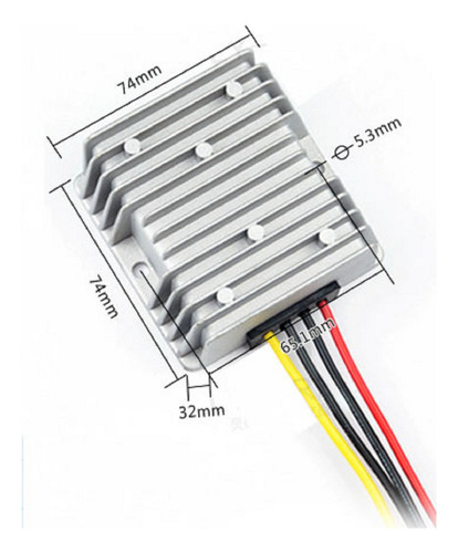 Reductor Convertidor / Conversor De Tensión 24v A 12v 20 A