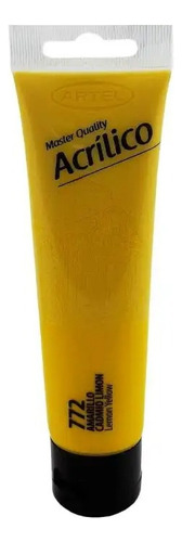 Acrilico 100 Ml - Artel Color Amarillo Cadmio Limón