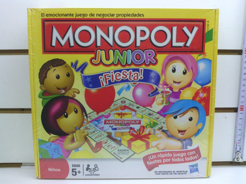 Juego De Mesa Monopoly Junior ¡fiesta!  Envio Sin Cargo Caba
