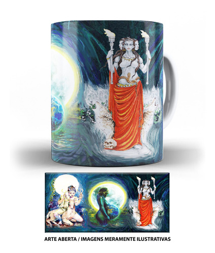 Caneca Deusa Wicca Deusa Tríplice Esoterismo