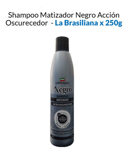 Shampoo Matizador Negro Acción Oscurecedor 