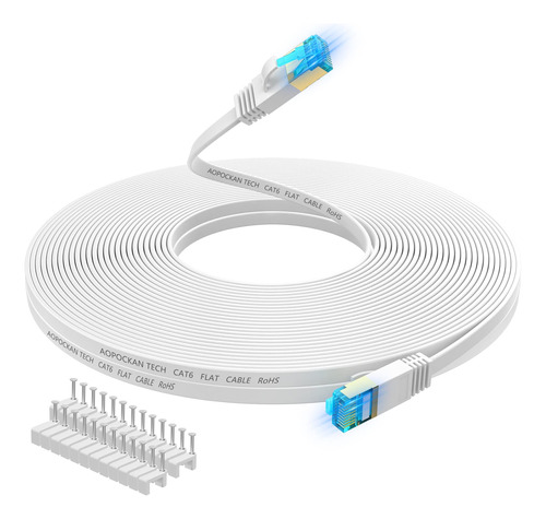 Cable Ethernet Cat 6 De 35 Pies, Cables De Conexin Lan De Re