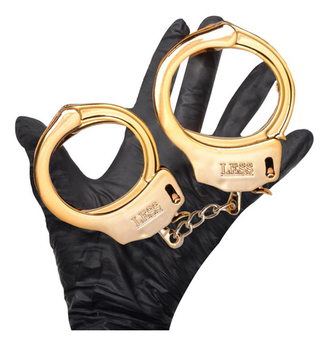 Imagem 4 de 6 de Algema Policial Less Em Abs Metalizado Hard