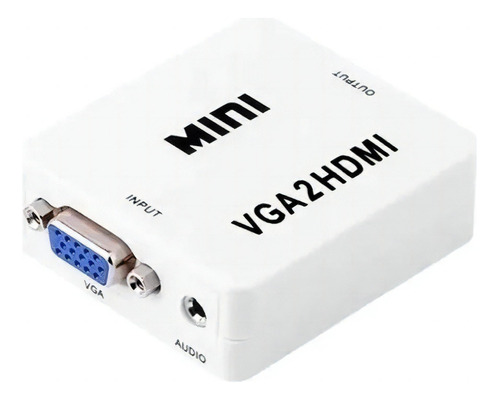 Mini Adaptador Conversor Hdmi A Vga Con Audio Hdmi2vga