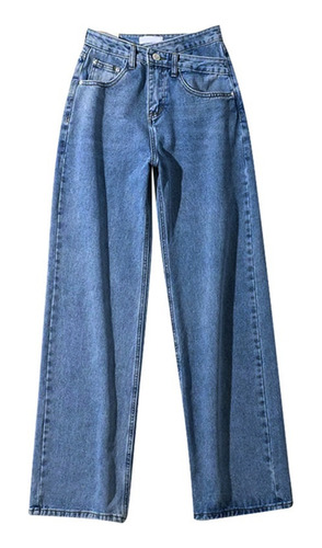 Jeans De Mujer Pantalones De Cintura Alta Pantalones Anchos