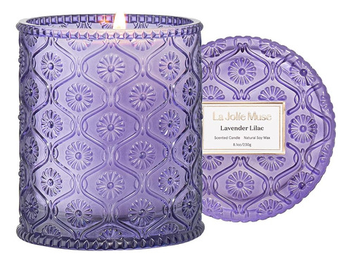 Vela Lavanda, Velas Regalos Para Mujeres, Vela Lila Lavanda,