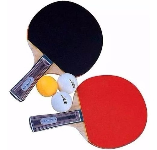 Kit Ping Pong Tênis De Mesa C/ 2 Raquetes 3 Bolinhas Oficial