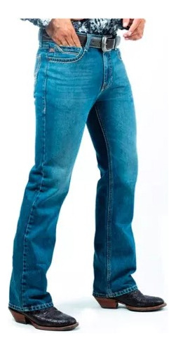 Pantalon Vaquero Para Caballero Jh005 Azul Medio Denver