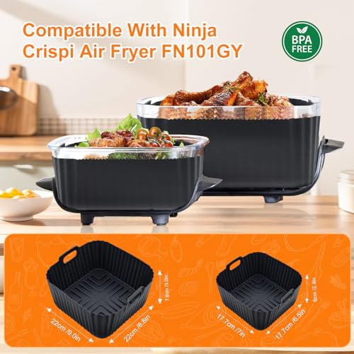 Forro De Silicona Para Freidora De Aire Para Ninja Crispi Fn