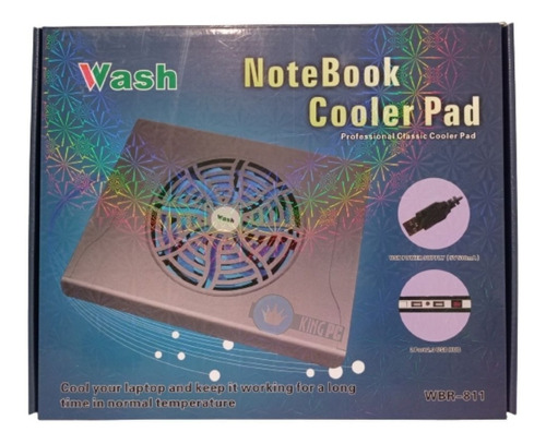 Fancooler O Base Ventilador Para Laptop Wash Wbr-811