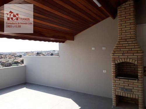 Imagem 11 de 13 de Cobertura Com 3 Dormitórios À Venda, 140 M² Por R$ 565.000,00 - Utinga - Santo André/sp - Co0934