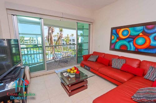 Cad Mayan Lakes 3 302. Terraza Con Vista A Los Jardines Y Albercas