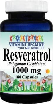 Resveratrol 1000 Mg (500 Mg X Capsula) X180 Capsulas