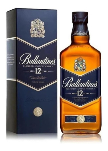 Whisky Ballantines 12 Años 750 Con Estuche Whiskies Whiskey