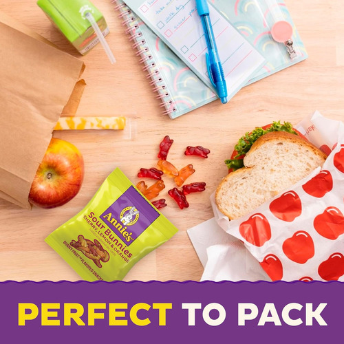 Annie's Sour Bunnies Snacks Con Sabor A Fruta, Sabores De Ce