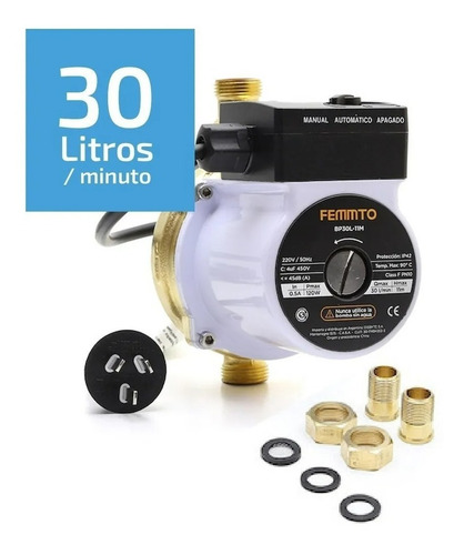 Imagen 1 de 10 de Bomba Presurizadora Elevadora Agua Presion 11 Metros Bronce