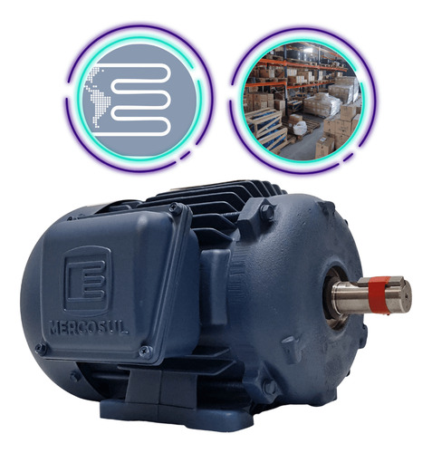 Motor Elétrico 5cv Trifásico 3500 Rpm Blindado Alta Rotação