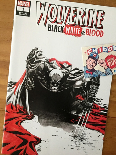 Comic - Wolverine Black White Blood #1 Philip Tan