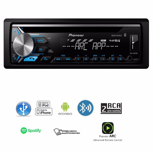 Autoestereo Pioneer Deh X3950 50w X 4 Bluetooth