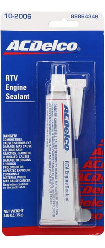 Sellador De Motor Rtv 102006 De Equipo  Al De Gm, 75 G