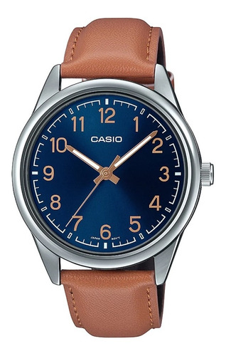 Reloj Hombre Casio Mtp V005l 2b4 Cuero Original
