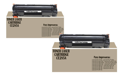 2 Toner Genericos Ce285a Para Impresoras Pro P1102w/m1212nf