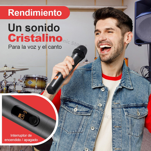 Microfono Inalambrico 2 Pcs Profesional Jes® Microfonos
