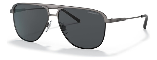 Arnette Gafas De Sol Unisex Gunmetal Brushed Frame, Lentes G