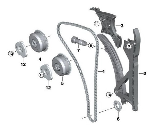 Kit Cadena De Tiempos Motor N53 N54 Bmw E87 120i E90 335i