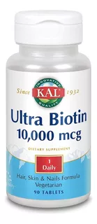 Kal | Ultra Biotin | 10mg | 10,000mcg | 90 Tablets