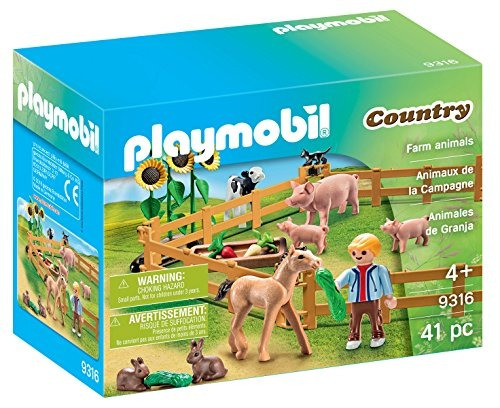 Playmobil  9316 Animales De Granja, Multicolor