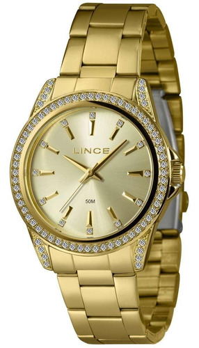 Relógio Feminino Lince Lrgj160l40 C1kx Fashion Dourado