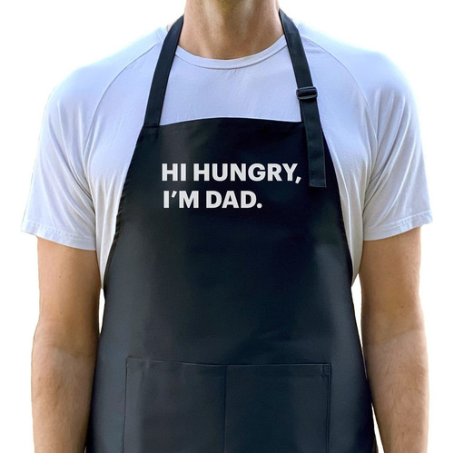 Delantal Hi Hungry I'm Dad Gracioso Para Hombre, De Bar Bbh2