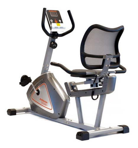 Imagen 3 de 6 de Bicicleta fija Athletic 500BH horizontal color gris y negro