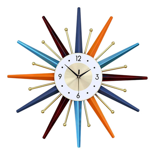 Reloj De Pared Moderno Con Forma De Estrella Y Bola Colorida