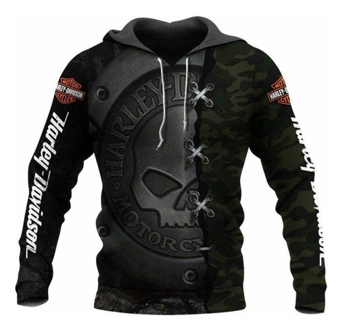 Sudadera Con Capucha Harley-davidson 577h Para Amantes De La