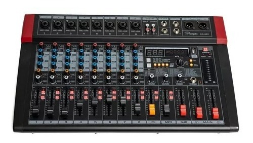 Consola De 8 Canales Con 320 Dsp Efectos Parquer Kg-80v