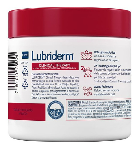  Crema Corporal Lubriderm Clinical Therapy 450 ml