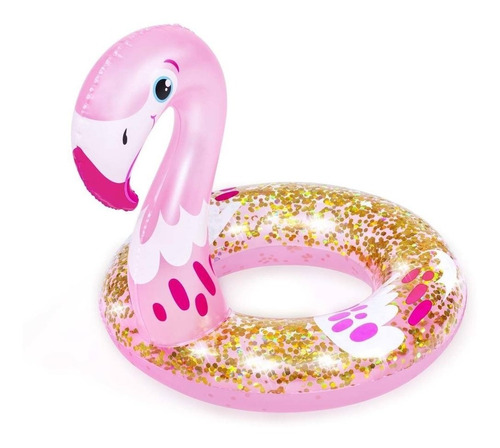 Salvavidas Flotador Inflable Animal Glitter 61cm