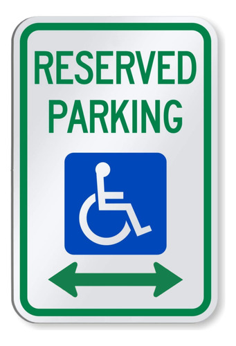 Seal De Estacionamiento Para Discapacitados Reservados De 12