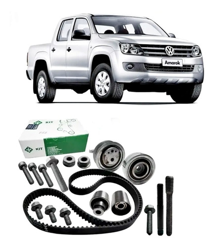 Kit Correia Dentada + Tensor Amarok 2.0 Tdi Original Ina